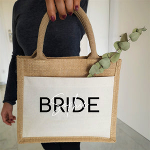 Jutetasche| Braut| personalisiert mit Namen| Einkaufstasche| Geschenk