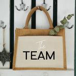 Lade das Bild in den Galerie-Viewer, Jutetasche| Team Braut| personalisiert mit Namen| Einkaufstasche| Geschenk - GlamourDesign
